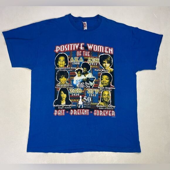 VINTAGE Black History Powerful African American Positive Women T-shirt Men XL - Picture 1 of 8